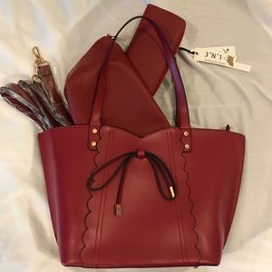 La Terre Fashion 3-in-1 Purse with wallet, pouch